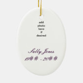 Erinnerung an ... keramik ornament (Hinten)