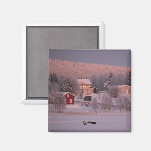Erinnerung an Lappland Magnet (Vorderseite/Rückseite)