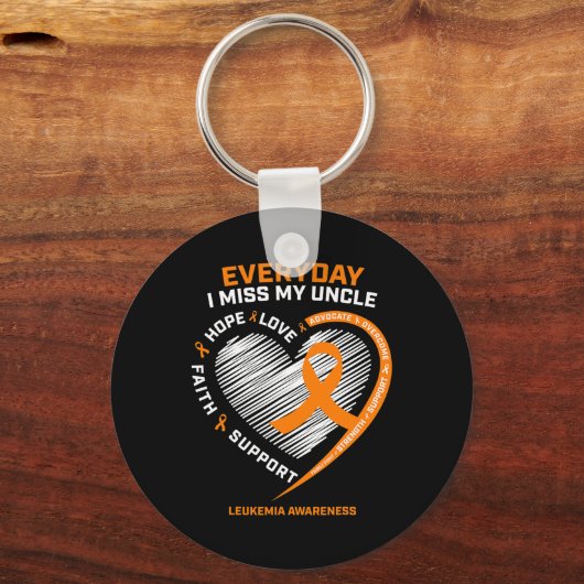 Erinnerung an meine Onkelleukämie Awarene Schlüsselanhänger (Vorderseite)