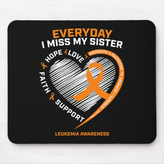 Erinnerung an meine Schwester Leukemia Awaren Mousepad (Vorne)