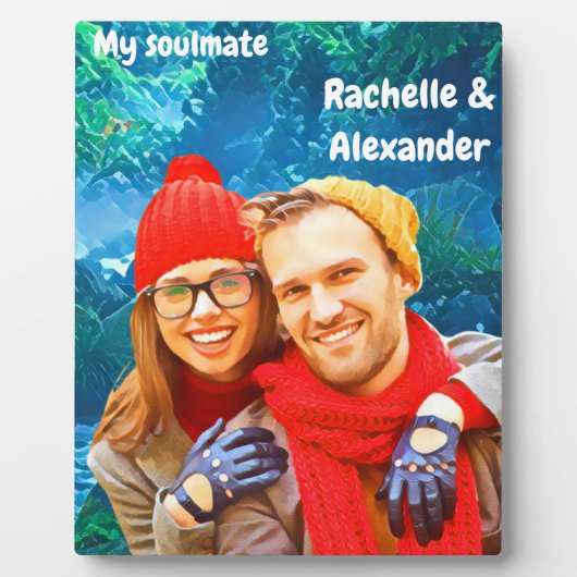 Erinnerung an meinen Partner Fotoplatte (Vorderseite)