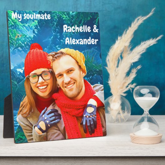 Erinnerung an meinen Partner Fotoplatte (Seite)