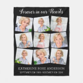 Erinnerung an Memorial Bewahren Sie benutzerdefini Fleecedecke (Vorderseite)