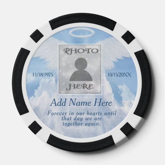 Erinnerung an Memory Pocket Foto Pokerchips (Rückseite)