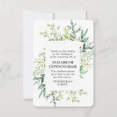 Erinnerung an moderne Aquarellfolien Dankeskarte (Vorderseite)