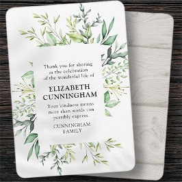 Erinnerung an moderne Aquarellfolien Dankeskarte