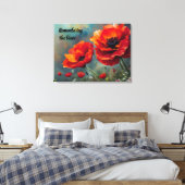 Erinnerung an Mohn - Erinnerung an die Tapferkeit Leinwanddruck (Insitu (Schlafzimmer))