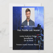 Erinnerung an Motorrad-Foto Einladung (Rückseite)