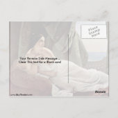 Erinnerung an Odalisque von Francesco Hayez Postkarte (Rückseite)