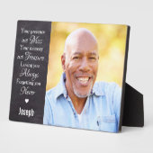 Erinnerung an personalisiertes Foto Bewahren Memor Fotoplatte (Seite)