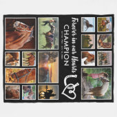 Erinnerung an Pferde | Forever in unseren Herzen Fleecedecke (Vorderseite (Horizontal))