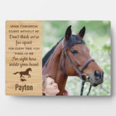 Erinnerung an Pferde Fotoplatte (Vorderseite)