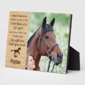 Erinnerung an Pferde Fotoplatte (Seite)