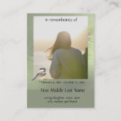 Erinnerung an Pocket Keepake Gedenkstätte Chickade Visitenkarte (Vorderseite)