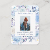 Erinnerung an Pocket Keepake Memorial Hummingbird Visitenkarte (Vorderseite)