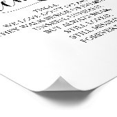 Erinnerung an unser Herz-Gedächtniszeichen Poster (Ecke)