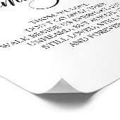 Erinnerung an unser Herz-Gedächtniszeichen Poster (Ecke)