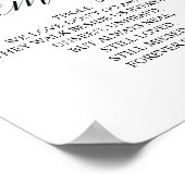 Erinnerung an unser Herz-Gedächtniszeichen Poster (Ecke)