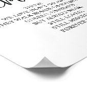 Erinnerung an unser Herz-Gedächtniszeichen Poster (Ecke)