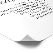 Erinnerung an unser Herz-Gedächtniszeichen Poster (Ecke)