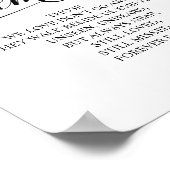 Erinnerung an unser Herz-Gedächtniszeichen Poster (Ecke)