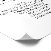 Erinnerung an unser Herz-Gedächtniszeichen Poster (Ecke)