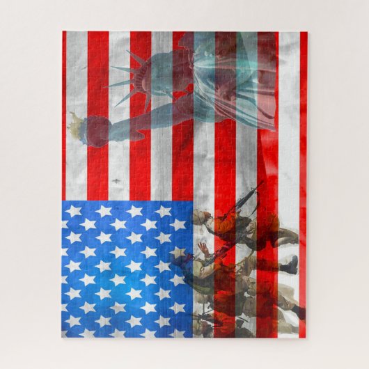 Erinnerung an unseren Vetraner Weltkrieg Zwei Puzzle (Vertikal)