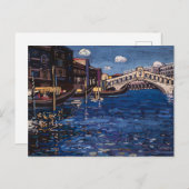 Erinnerung an Venedig, Rialto-Brücke, 1904 von Kan Postkarte (Vorne/Hinten)