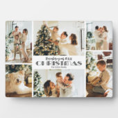Erinnerung an Weihnachts-FotoCollage Fotoplatte (Vorderseite)