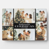 Erinnerung an Weihnachts-FotoCollage Fotoplatte (Vorderseite)