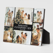 Erinnerung an Weihnachts-FotoCollage Fotoplatte (Seite)