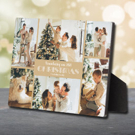 Erinnerung an Weihnachts-FotoCollage Fotoplatte