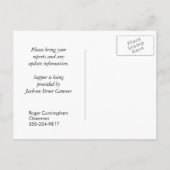 Erinnerung Ankündigungspostkarte (Rückseite)