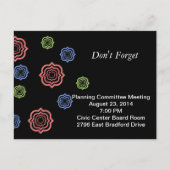 Erinnerung Ankündigungspostkarte (Vorderseite)