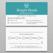 Erinnerung Aqua Blue Visitenkarte