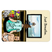 Erinnerung, atmen, Motivierend Unterstützung Magnet (Horizontal)