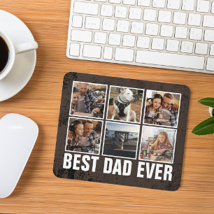 Erinnerung Best Dad Ever Vatertag Fotocollage Mousepad