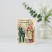 Erinnerung bestätigen Bestätigungs-Jungen-heilige Visitenkarte (Stehend Vorderseite)