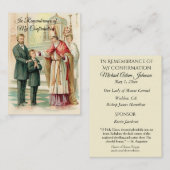 Erinnerung bestätigen Bestätigungs-Jungen-heilige Visitenkarte (Vorne/Hinten)