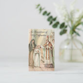 Erinnerung bestätigen Bestätigungs-Mädchen-heilige Visitenkarte (Stehend Vorderseite)