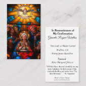 Erinnerung bestätigen Bestätigungs-Tauben-heilige Visitenkarte (Vorne/Hinten)