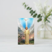 Erinnerung bestätigen Bestätigungs-Tauben-heilige Visitenkarte (Stehend Vorderseite)