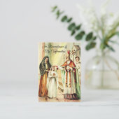 Erinnerung Bestätigungsmädchen Heilige Karte bestä (Stehend Vorderseite)