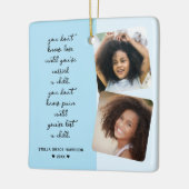 Erinnerung bleibt der Verlust von Fotos Keramikornament (Links)