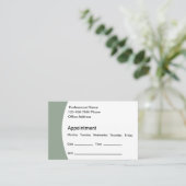 Erinnerung Business Cards Terminkarte (Stehend Vorderseite)