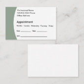 Erinnerung Business Cards Terminkarte (Vorne/Hinten)