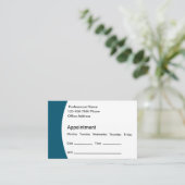 Erinnerung Business Cards Terminkarte (Stehend Vorderseite)