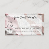 Erinnerung Cards Friseur Salon Visitenkarte (Rückseite)