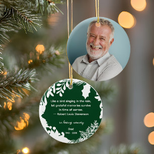 Erinnerung Dankbare Erinnerungen Zitat Grünpflanze Keramik Ornament