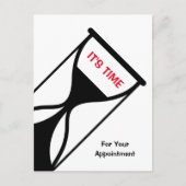 Erinnerung der Ernennung Einfach und Generic Hourg Postkarte (Vorderseite)